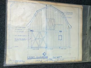 Vintage National Plan Service Ucando DIY Blueprints All Purpose Barn 2