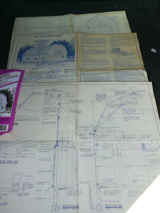 Vintage National Plan Service Ucando DIY Blueprints All Purpose Barn 3