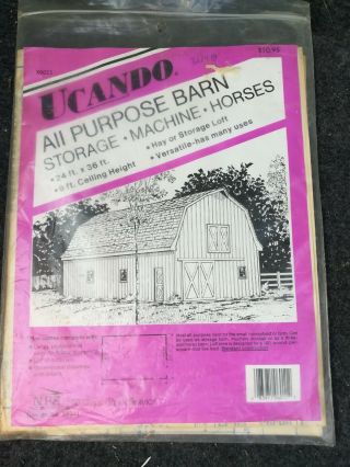 Vintage National Plan Service Ucando DIY Blueprints All Purpose Barn 4