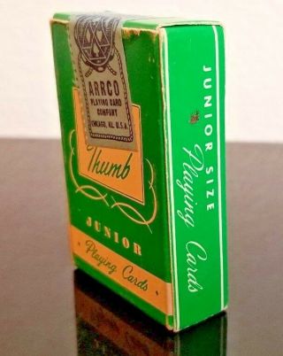 Vintage Fishing Tom Thumb Junior Playing Cards From Arrco,  Complete Deck,