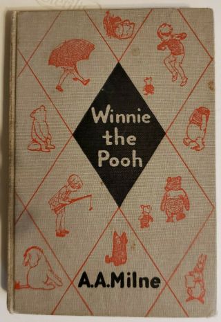 Vintage Winnie The Pooh Book By A.  A.  Milne 1961
