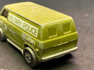 Vintage 1974 Hot Wheels Diecast US Army MP Military Police Van 4