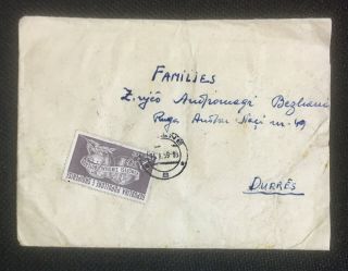 Albania Vintage Circulated Cover Tirane To Durres 1959 - 3009 - 12