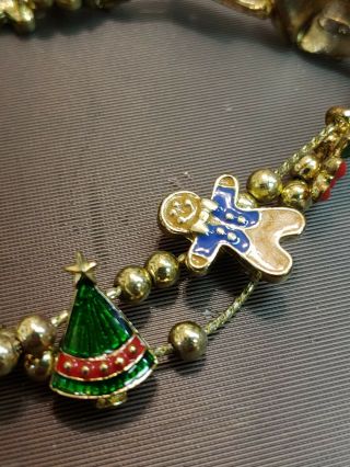 Avon Vintage Christmas bracelet with charms 5