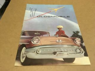 Vintage 1957 Oldsmobile Automobile Brochure Advertising