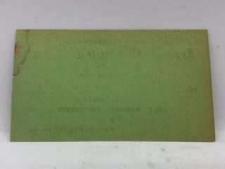 Vintage Rare 1930’s Reading Motorcycle Club Associate Membership Card Oley,  PA. 4