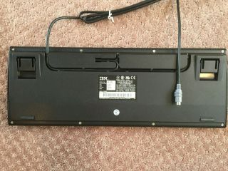 Vintage Black IBM PC Computer Keyboard PS/2 Model KB - 8923 2