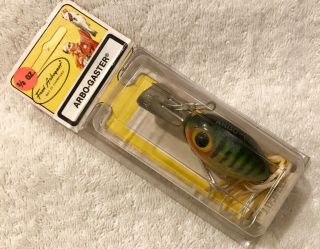 Fishing Lure Fred Arbogast Arbo Gaster Rare Blister Pack Tackle Box Crank Bait