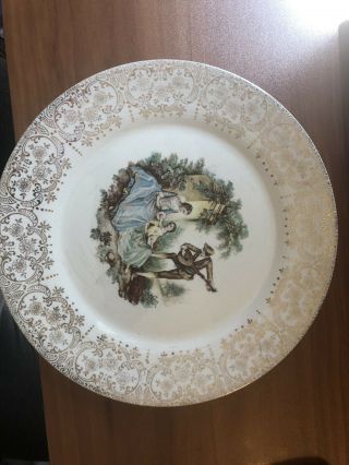 Vintage American Limoges Plate Triumph China D’or Watranted 22k Gold No.  1t - S284