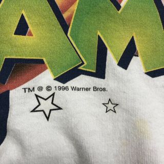 Vintage 90s Space Jam Movie Looney Tunes Monstars Shirt Youth/Kids Med SP1 3