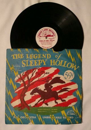 Vintage 78 Rpm Recording: The Legend Of Sleepy Hollow Kiddie Land Records