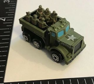 Vtg Galoob Micro Machines Military Troop Transport Truck Vehicle Rare