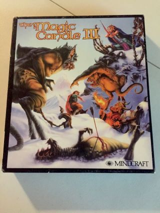 The Magic Candle 3 Iii Pc 3.  5 " Floppy Vintage Retro Computer Game Big Box