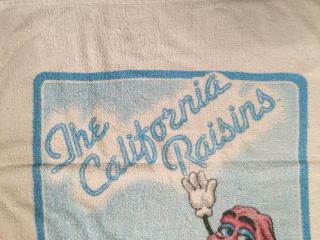 Vintage California Raisins Beach Towel 1987 48 