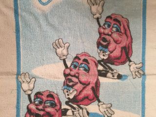 Vintage California Raisins Beach Towel 1987 48 