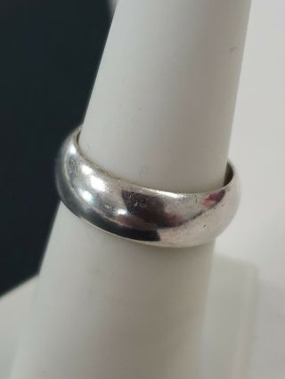 Vintage Sterling Silver 925 Heavy Band Ring Sz 7 (5g)
