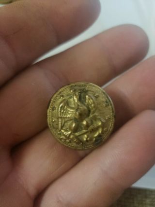 Vintage Eagle With Anchor 3/4 " Navy Brass Button.  Wanamaker&co John Phil Stamped