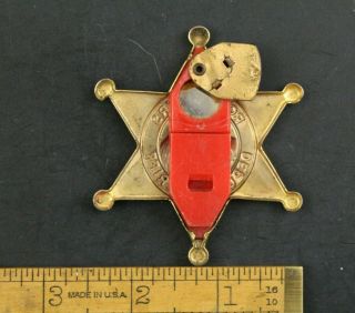 Vintage Roy Rogers and Trigger Deputy Sheriff Badge Toy 394 2