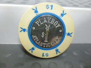Vintage Playboy Hotel Casino Chip Atlantic City - $1 Chip