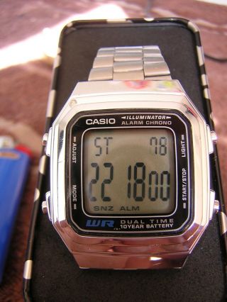 FLAWLESS VINTAGE Casio Illuminator Alarm Chronograph Dual Time Wristwatch 5