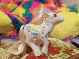 Vintage My Little Pony Flower Bouquet From The Merry Go Round Ponies