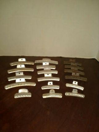 Vintage Hair Wave Clips Metal 17 Various Sizes And Brands Retro Styling Clip