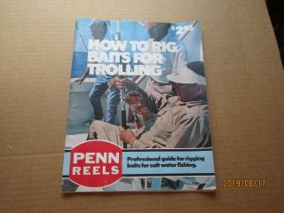 Vintage 1977 Penn Fishing Reels Book / How To Rig Baits For Trolling