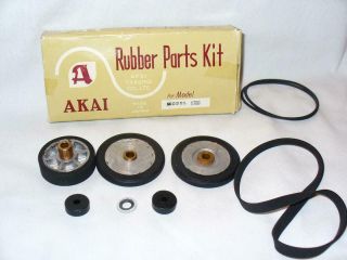 Vintage Akai Rubber Parts Kit For Model 1700 - Japan - Orig.  Box