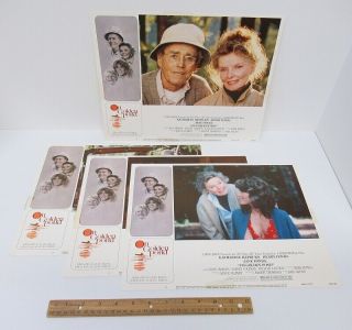 (4) Vintage 1981 (11x14) Movie Lobby Cards On Golden Pond Fonda Hepburn Wz7298