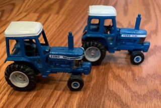 Vintage Ertl Ford Tw - 20 Diecast Metal Farm Tractor 1/64 Two Versions See Hitch