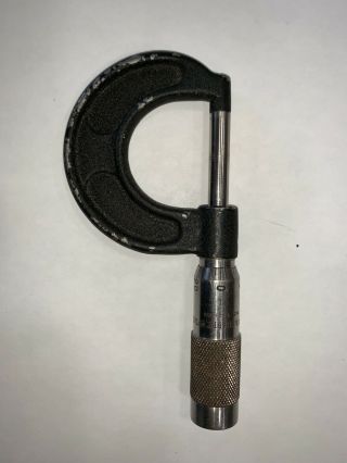 Vintage Brown And Sharpe 0 - 1” Micrometer 4