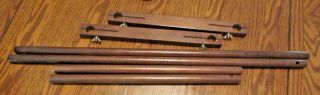 Vintage Two Sizes Stretcher Bars.  24 " & 15 " Long.  Split For Easy Feed.  2 12 " End