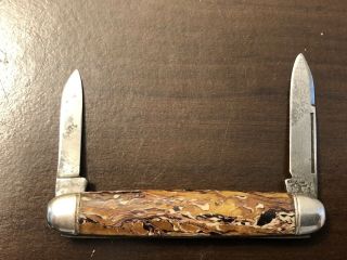 Vintage Hammer Brand 2 Blade Pocket Knife Pat 2231782