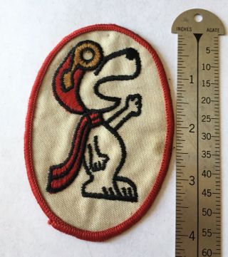Vintage Snoopy Red Baron Pilot Patch