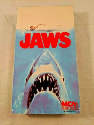 Vintage 1986 Jaws Vhs Mca Classic Horror