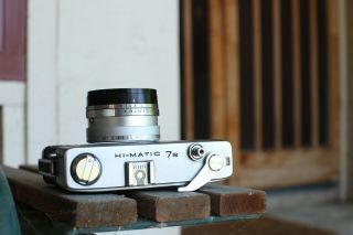 MINOLTA Hi - Matic 7S Vintage Rangefinder 45mm f/1.  8 Lens 2