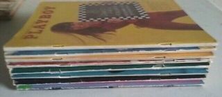 Vintage 1967 Playboy Magazines - May Through December - In Great Shape