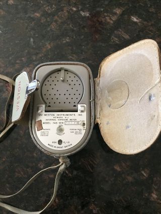 Vintage Weston Master V Light Meter with Invercone and cases 5
