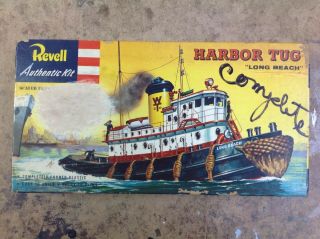 Khs - Revell Model Kit H - 314:129 Harbor Tug " Long Beach " (vintage 1956)