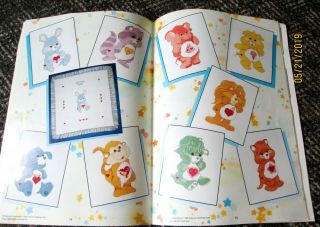 Vtg 1985 Care Bears Paragon Pattern Counted Cross Stitch Book by Gloria & Pat 2