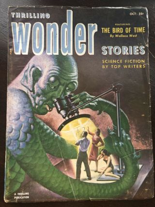Thrilling Wonder Stories October 1952 Science Fiction Digest Vintage Pu