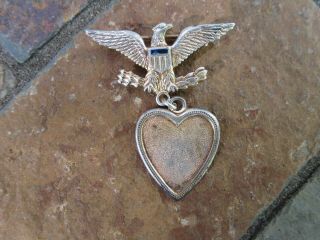 Vintage Sterling Silver Us Army Sweatheart Pin,  5 G