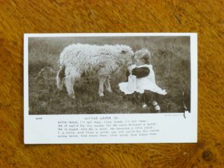 Little Lamb - 2 vintage postcards,  c.  1906,  Rotary Photographic Series 3