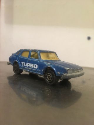 Majorette Saab Turbo 1/62 No284 Made In France Diecast Vintage Car
