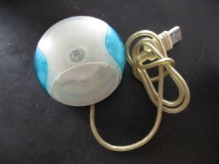 Vintage Teal/blue Apple Imac G3 Usb Corded Wired Trackball Mouse M4848