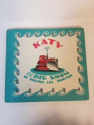 Vintage Katy And The Big Snow Book Copyright 1943,  1971 Hardback