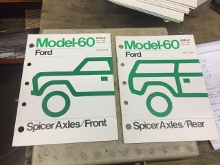 Vintage Spicer Axles 60 Ford