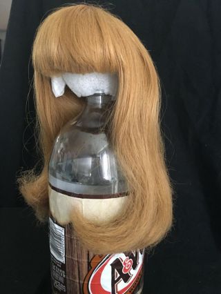Size 9 Vintage Blonde Doll Wig Very Full Long Blonde Straight Style 101
