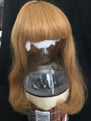 Size 9 Vintage Blonde Doll Wig Very Full Long Blonde Straight Style 101 2