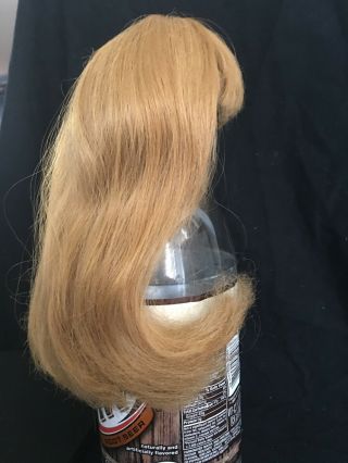 Size 9 Vintage Blonde Doll Wig Very Full Long Blonde Straight Style 101 3